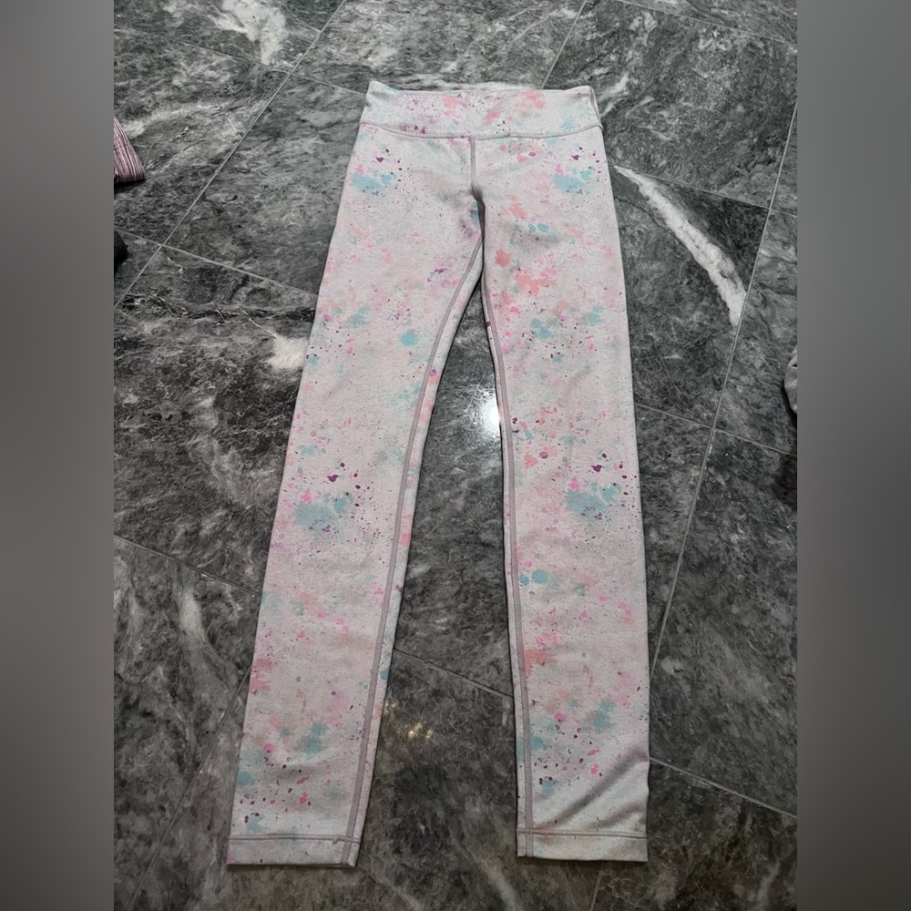 athleta girl - splatter paint girls leggings